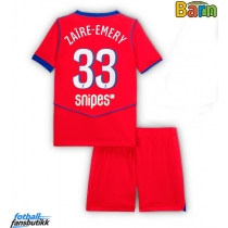 Paris Saint-Germain Warren Zaire-Emery #33 Tredjedraktsett Barn 2025-26 Kortermet (+ Korte bukser)